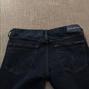 Calvin Klein Men's Slim Straight Jeans - Dark Blue